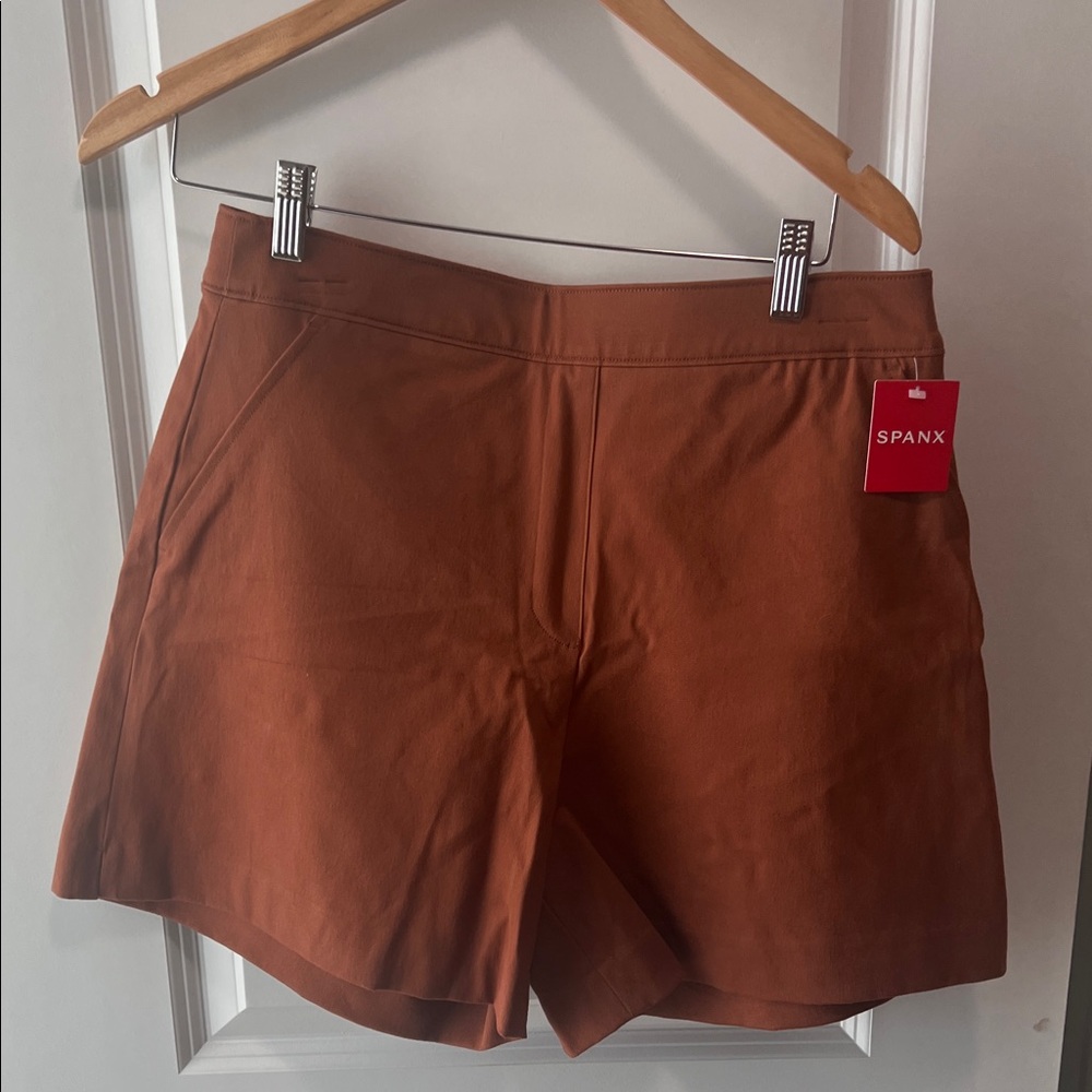 SPANX Women's Brown High Waist Shorts